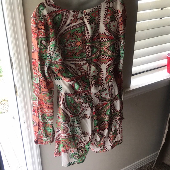 FILTRE PAISLEY COLD SHOULDER ROMPER, large, new with tags! - Picture 2 of 6